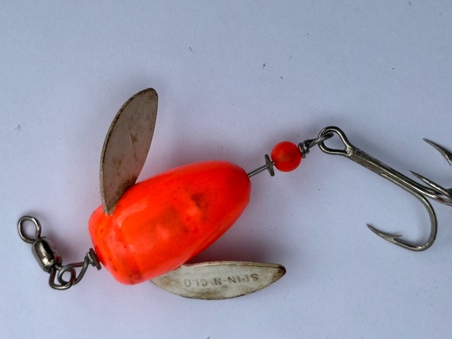 Vintage Worden's Spin-N-Glo In-Line Winged Spinner Lure - photo 2