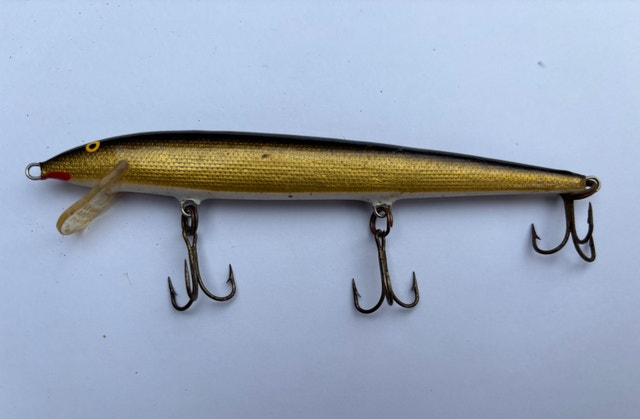 VTG Rapala Floating Minnow F13 — Gold Foil (Made in Finland) - photo 2