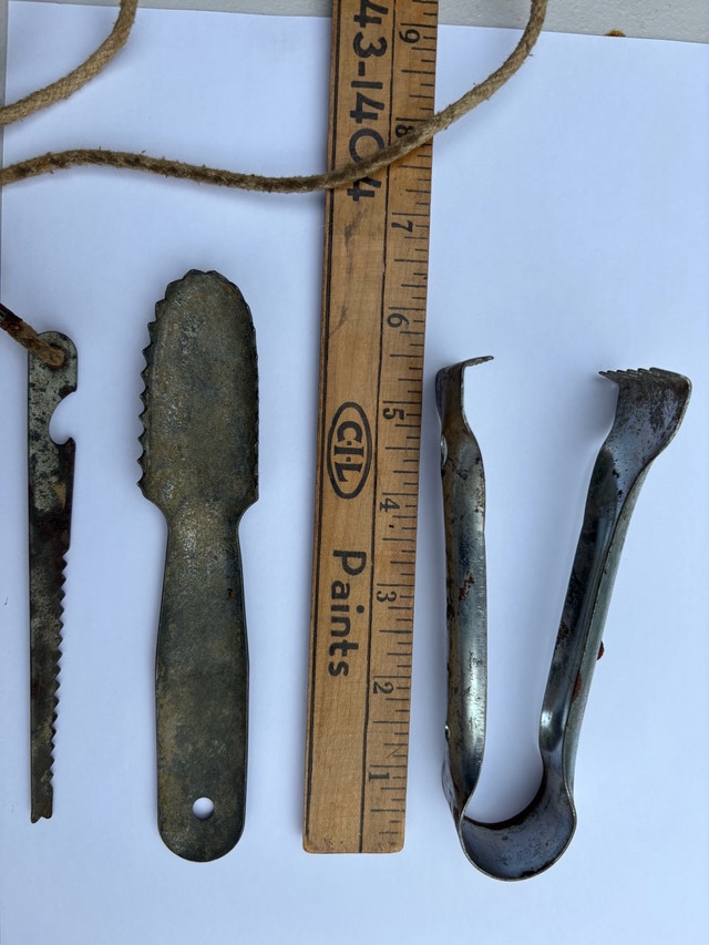 Vintage Metal Fishing Tool Lot