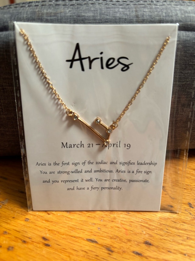 NEW Aries Zodiac Constellation Necklace Dainty Celestial