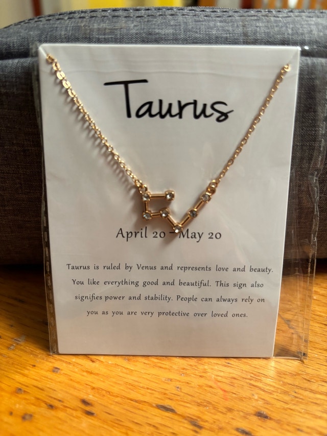 NEW Taurus Zodiac Constellation Necklace Astrology
