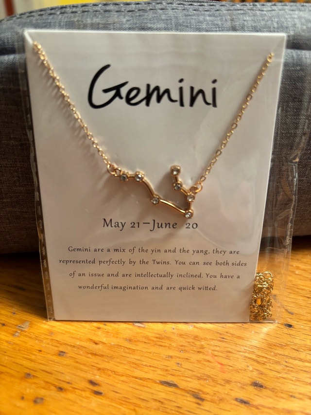 NEW Gemini Zodiac Constellation Necklace Astrology