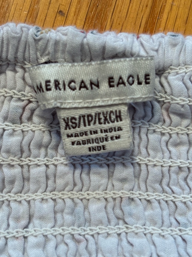 XS American Eagle Floral Halter Top - photo 4