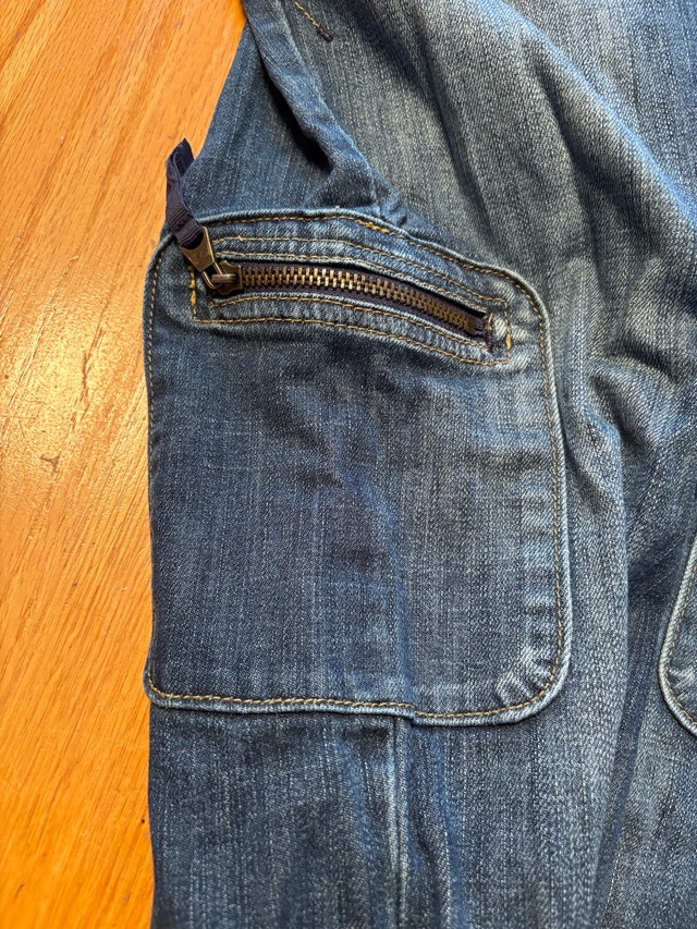 Vera Wang Straight Leg Cargo Pockets Jeans-Size 6 - photo 4
