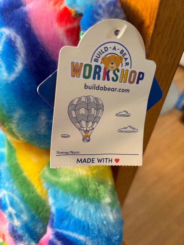 25th Anniversary Build-A-Bear Workshop Colorful Peace Bear - photo 2