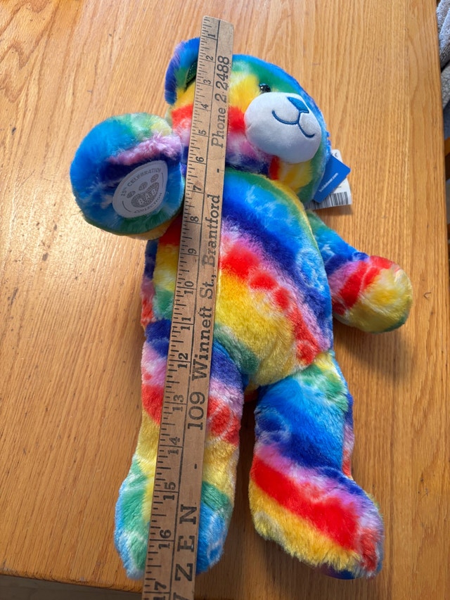 25th Anniversary Build-A-Bear Workshop Colorful Peace Bear - photo 5