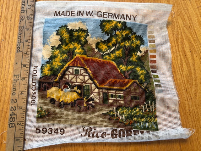 Completed Vintage Needlepoint