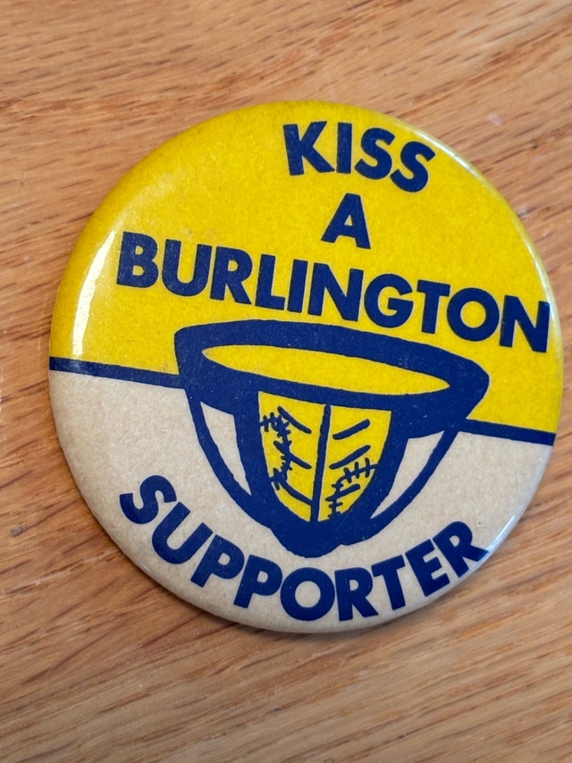 Burlington Supporter Pin