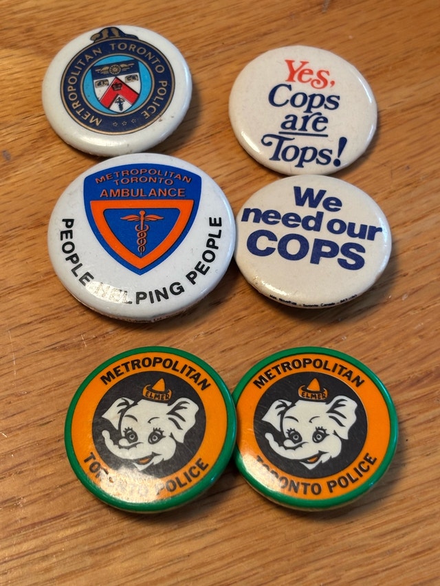 Toronto Police Buttons