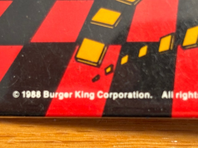 1988 Burger King Chairman of the Board Pin Back Button - photo 2