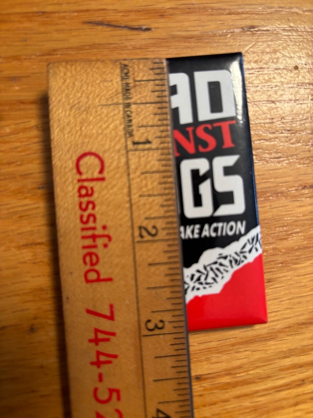 Dead Against Drugs Pin - photo 3