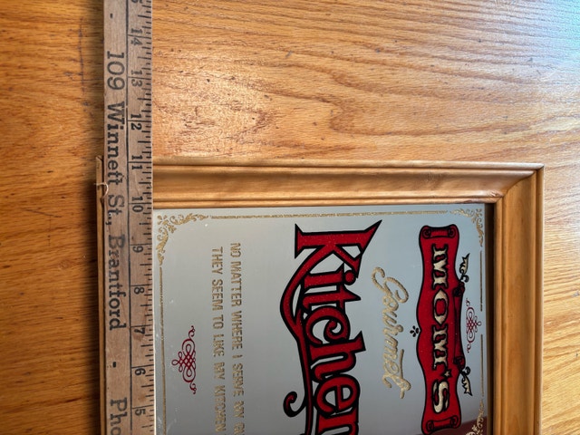 “Mom’s Gourmet Kitchen” Glassik Mirror Sign - photo 4