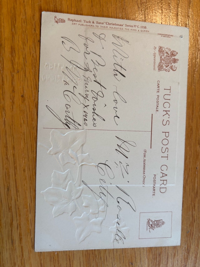 Antique Tuck Christmas Postcard - photo 4