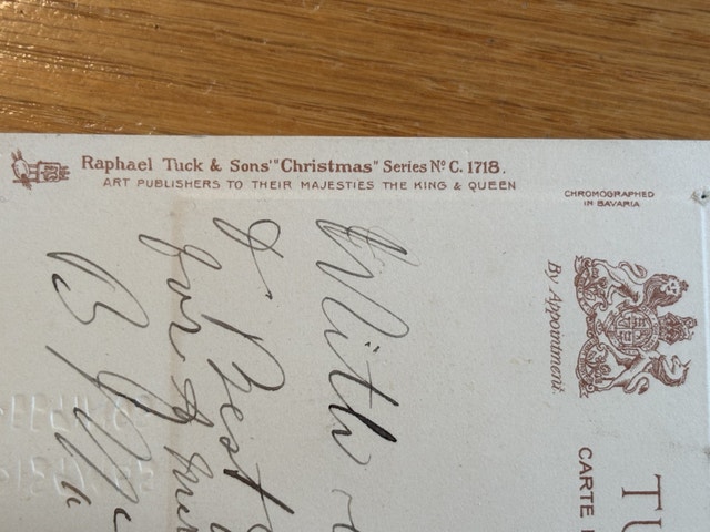 Antique Tuck Christmas Postcard - photo 5