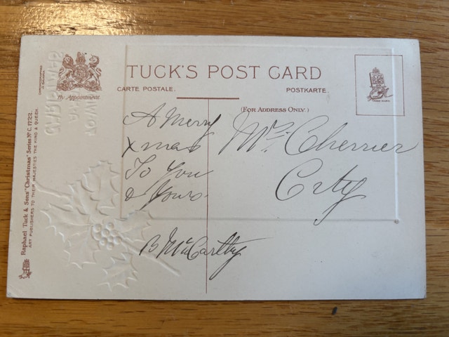 Tuck's Christmas Postcard Series No. C. 1722 - photo 4
