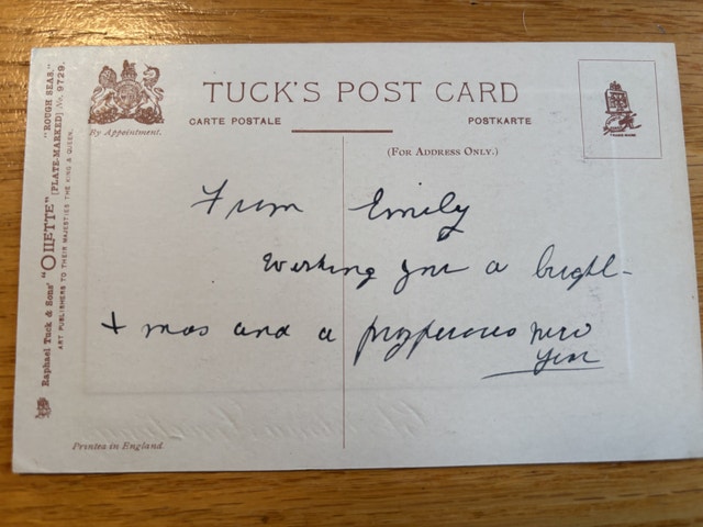 Vintage Tuck's Christmas Postcard - photo 2
