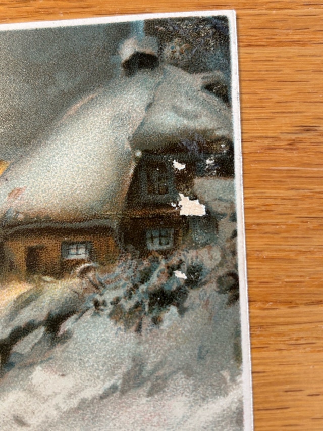 Pair of Vintage Christmas Postcards - photo 4