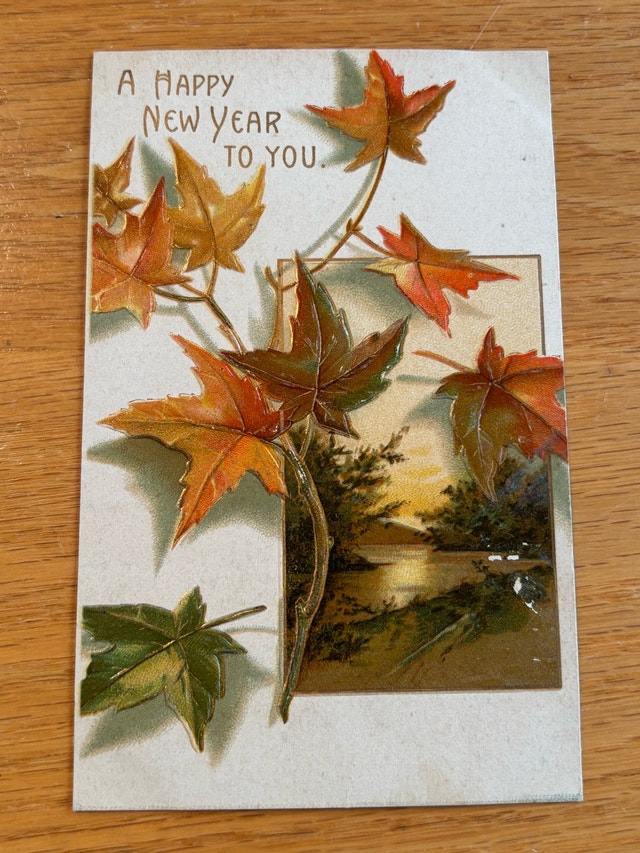 Antique New Year Postcard