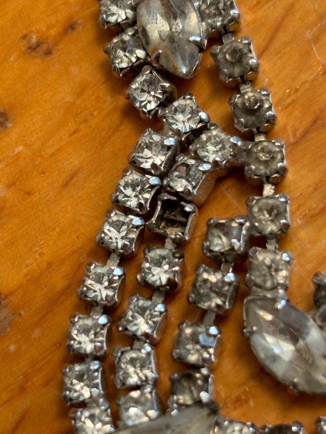 Vintage Continental Rhinestone Necklace - photo 4