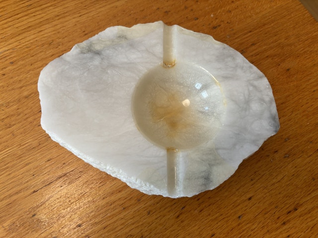 Vtg Alabaster Ashtray - photo 2