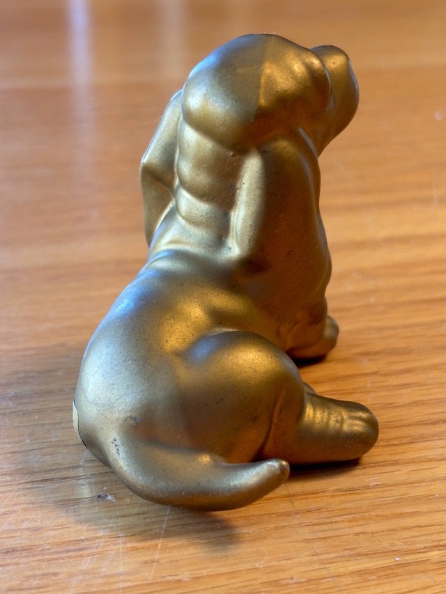 Vintage 3” “Bac Gold” Dog Figurine - photo 3
