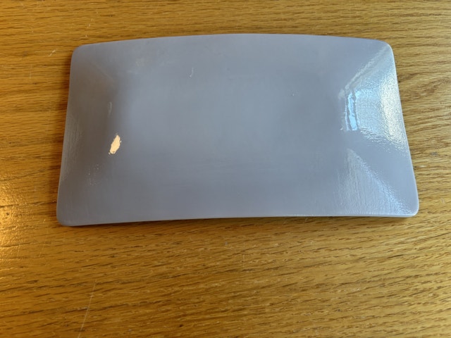 Fabulous Fused Glass Bear Plate 9”x5” - photo 3