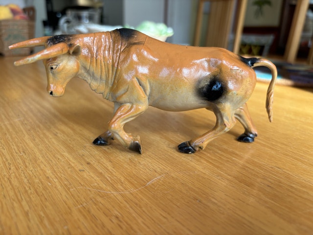 Vintage 1990’s Farm Brahma Bull Toy Figure