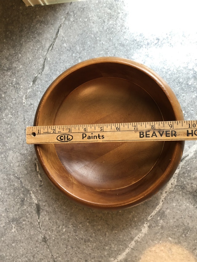 Wooden Baribocraft Wheat Pattern Bowl - Made in Canada - photo 5