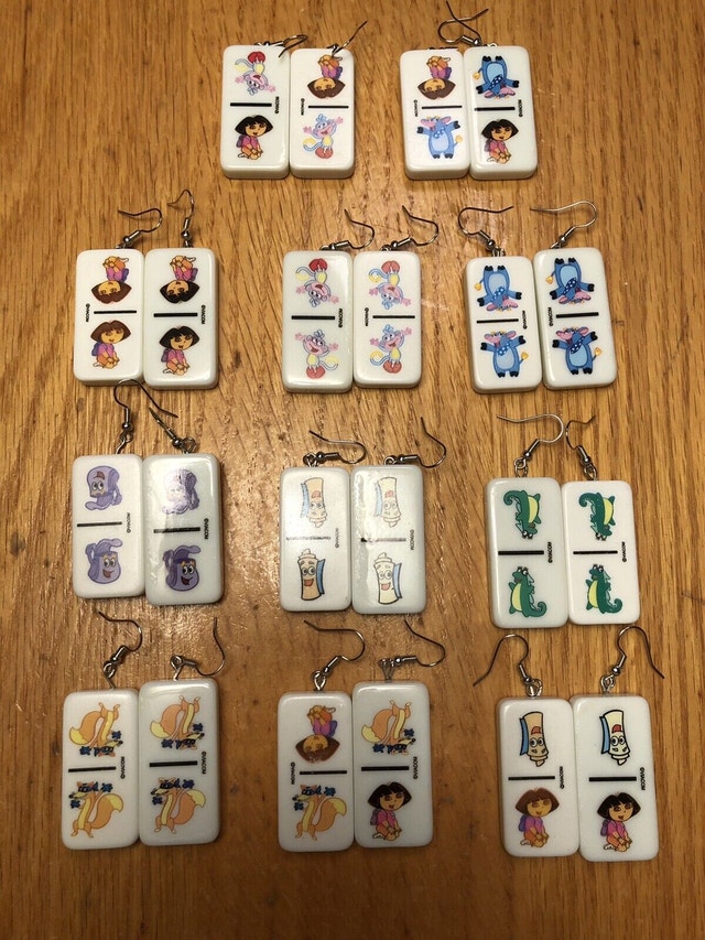 Dora the Explorer Domino Earrings - Choose your favourite