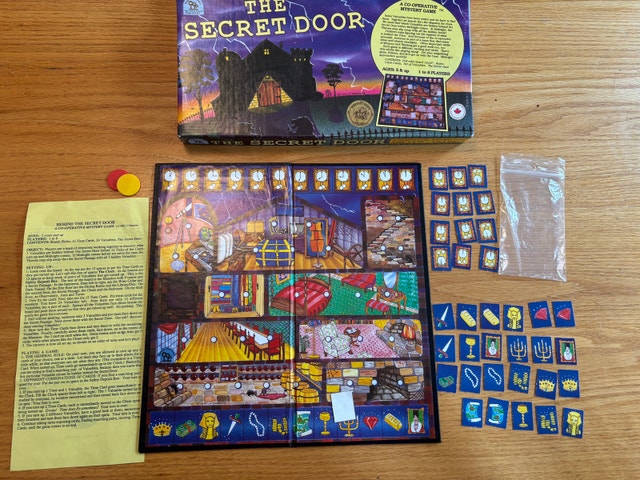 The Secret Door - Vintage 1991 Cooperative Mystery Board Game - photo 2