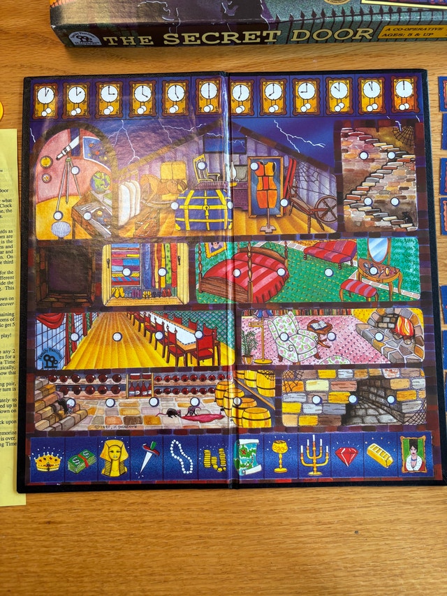 The Secret Door - Vintage 1991 Cooperative Mystery Board Game - photo 5