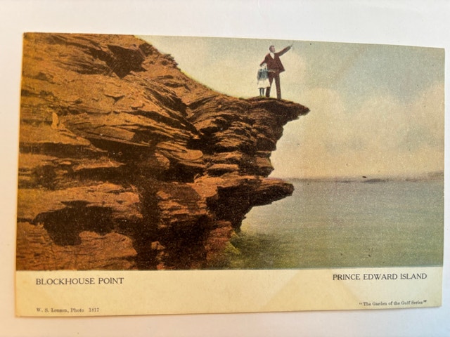 Vintage Canadian Postcard PEI Blockhouse Point