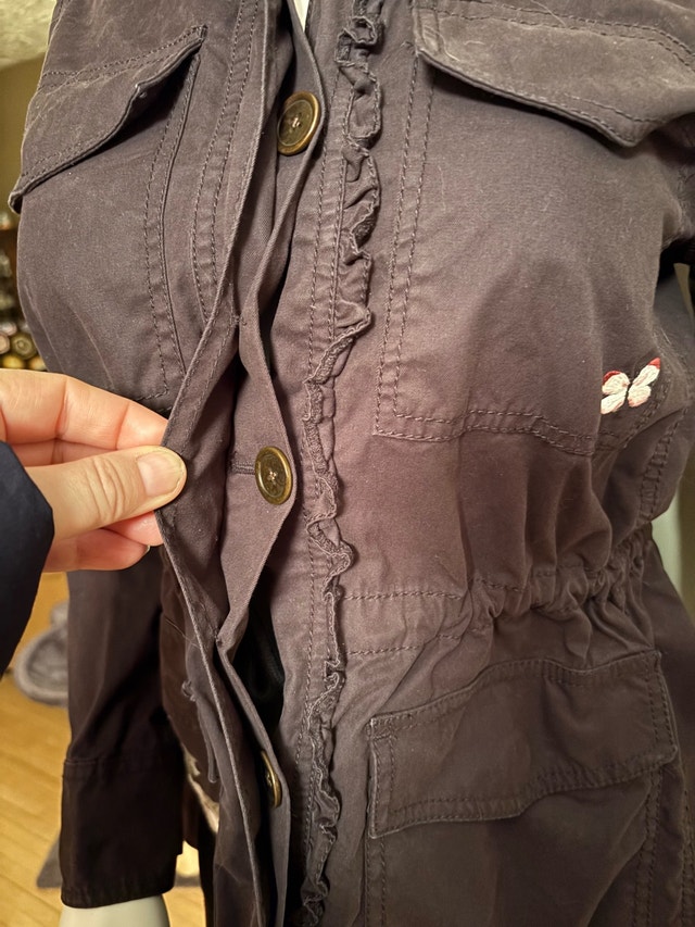 XS Kate Spade New York floral embroidered utility jacket - photo 3