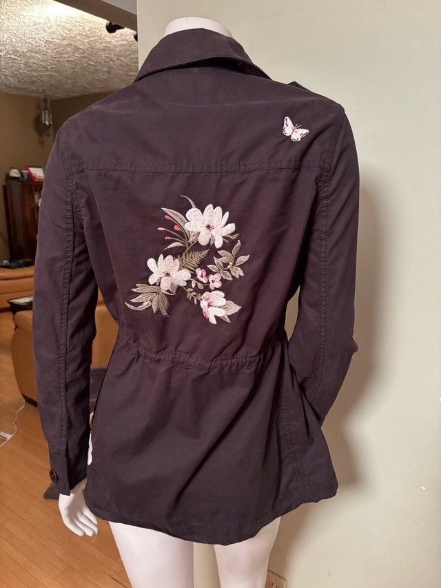 XS Kate Spade New York floral embroidered utility jacket - photo 4