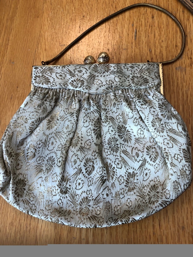 Vintage Albro Silk Brocade Clutch Purse Made in France - photo 4