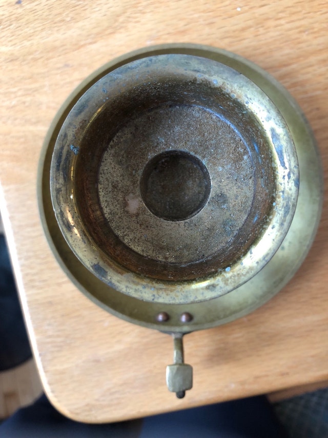Vintage Brass Chamber Candle Holder - photo 2