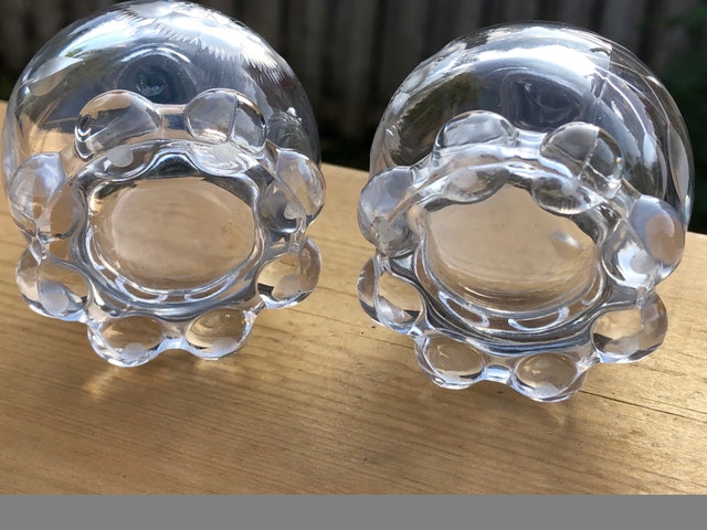 Vintage Candlewick | Cornflower Salt and Pepper Shakers - photo 3