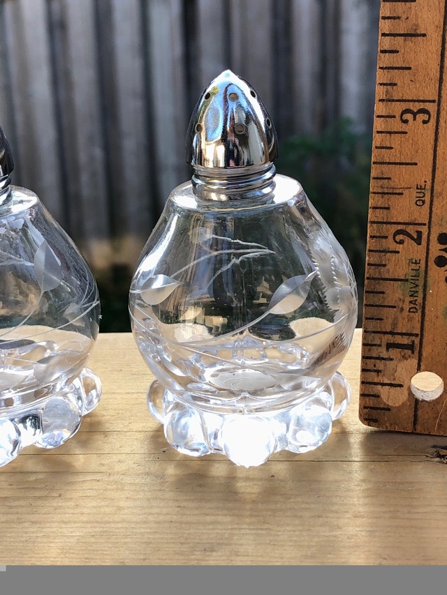 Vintage Candlewick | Cornflower Salt and Pepper Shakers - photo 5