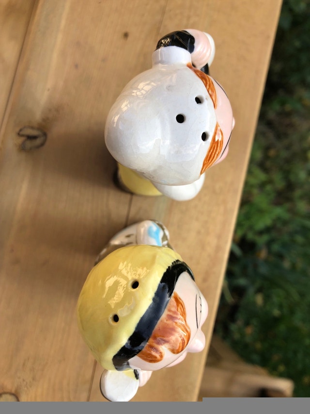 Awesome Vintage 1950s Telephone Salt & Pepper Shakers Japan - photo 4