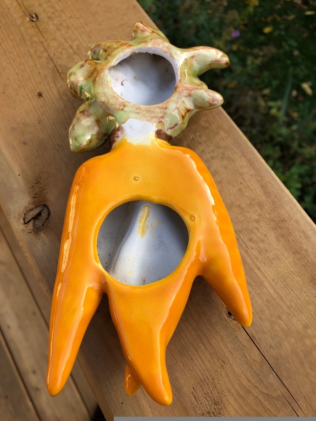 Vintage ceramic carrots for decor - photo 2