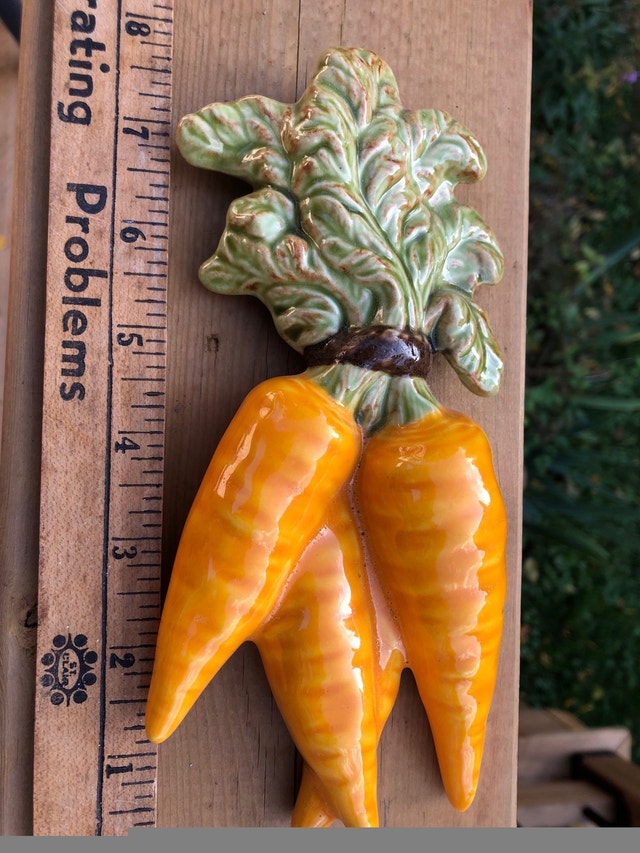 Vintage ceramic carrots for decor - photo 3