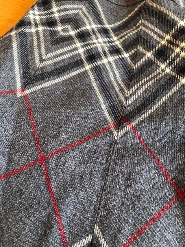 Vintage Highland Queen Wool A-Line Tartan midi Skirt