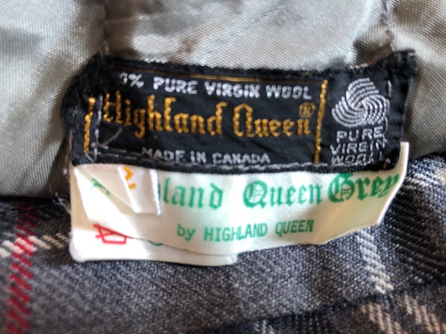 Vintage Highland Queen Wool A-Line Tartan midi Skirt - photo 4