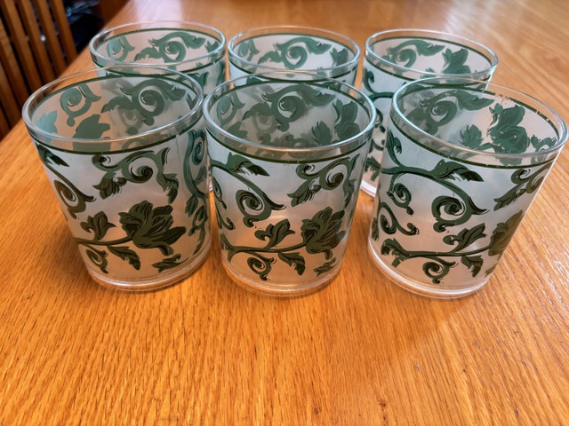 Vintage Set of 6 Precisioncraft Acrylic Tumblers-Canada