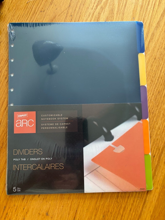 Staples Arc Notebook and Poly Dividers - photo 5