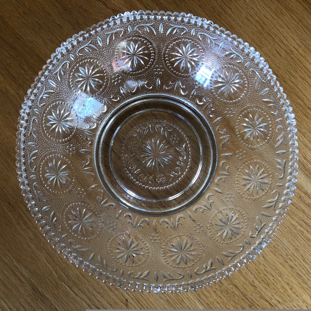 Vintage Brockway American Concord Clear Glass Beaded Bowl - photo 2