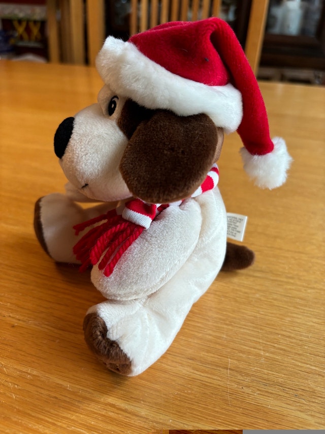 SEARS Christmas Plush Stuffed Beanbag Toy - Baxter Dog 2003 - photo 2
