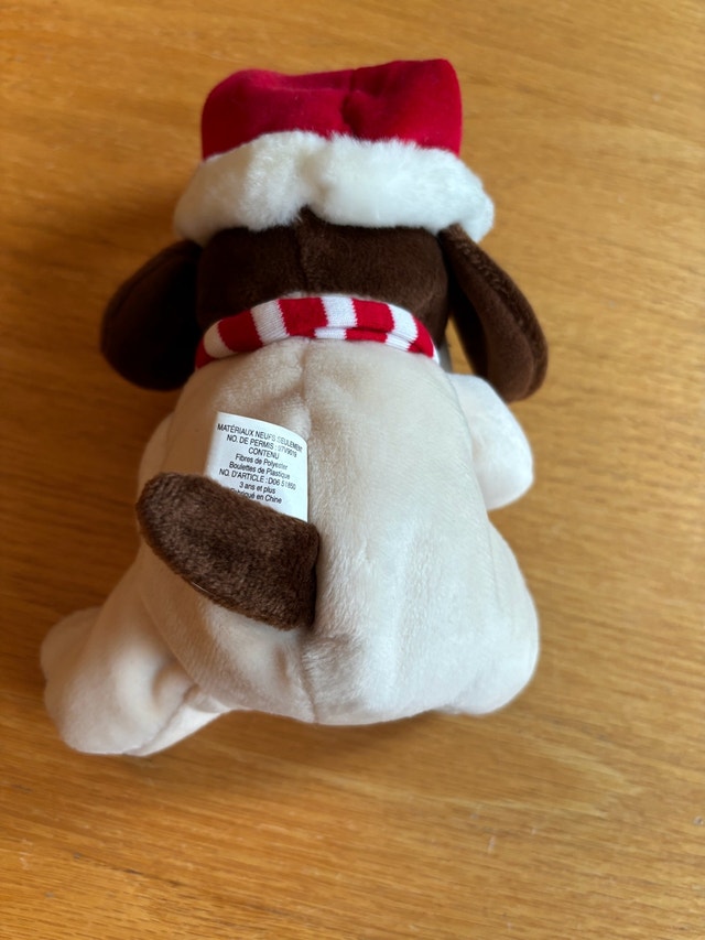 SEARS Christmas Plush Stuffed Beanbag Toy - Baxter Dog 2003 - photo 5