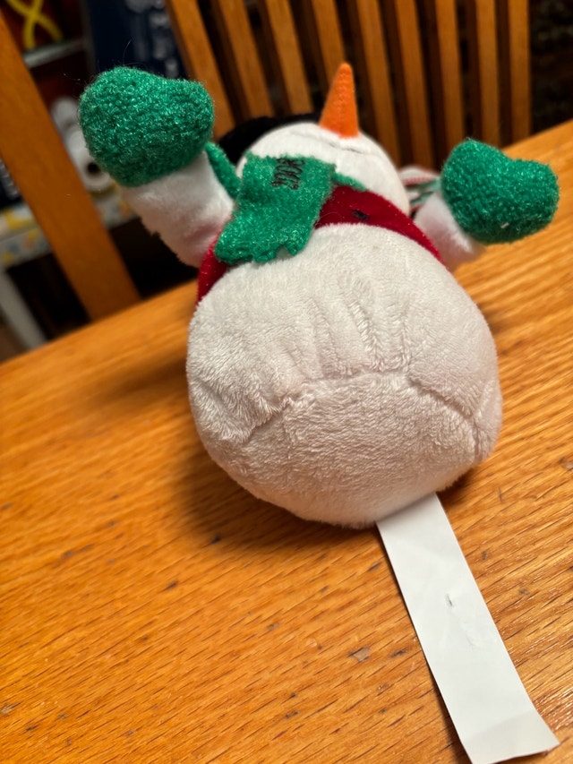 SEARS Christmas Plush Beanbag Toy 2008 Snowball w tag - photo 5
