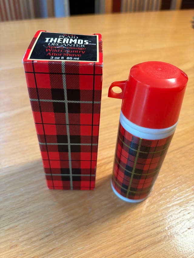 VTG Avon Thermos Decanter Collectible (full)